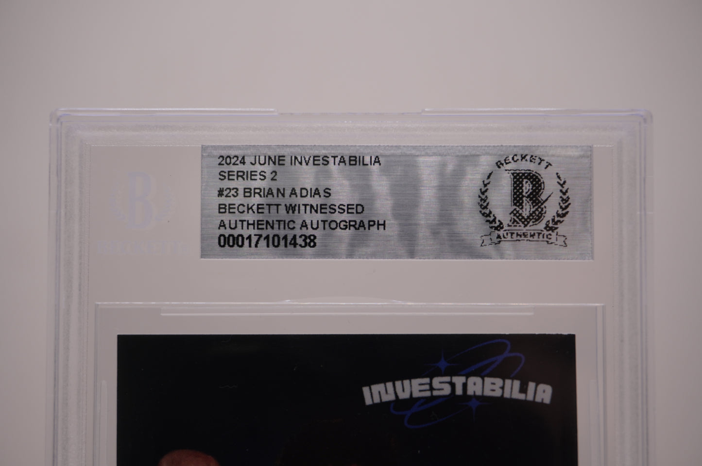 2024 JUNE INVESTABILIA SERIES 2 #23 BRIAN ADIAS BAS AUTHENTIC AUTO