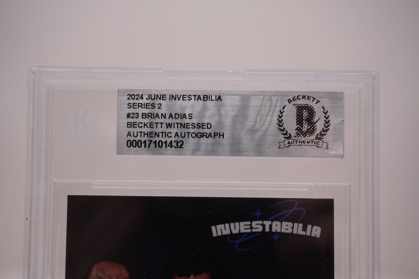 2024 JUNE INVESTABILIA SERIES 2 #23 BRIAN ADIAS BAS AUTHENTIC AUTO
