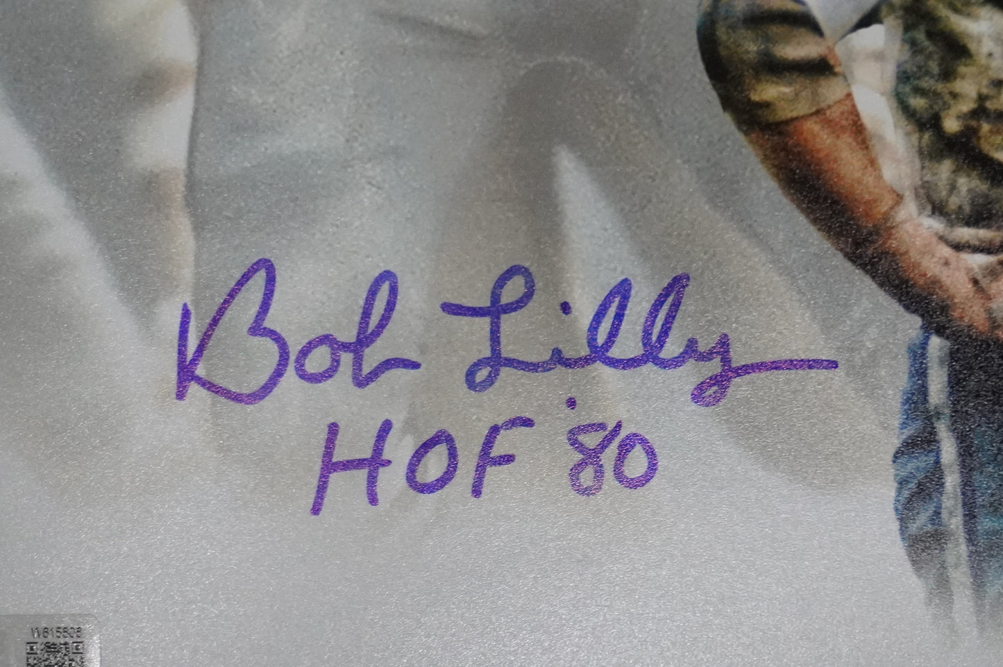 BOB LILLY DALLAS COWBOYS SIFNED 8X10 PHOTO HOF INDUCTION BAS COA