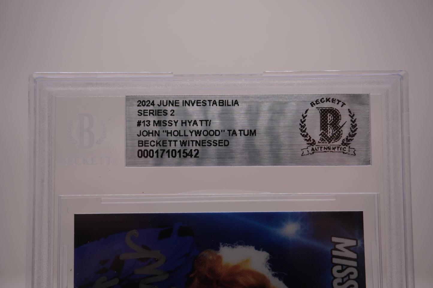 2024 JUNE INVESTABILIA SERIES 2 #13 MISSY HYATT/JOHN "HOLLYWOOD" TATUM BAS AUTO