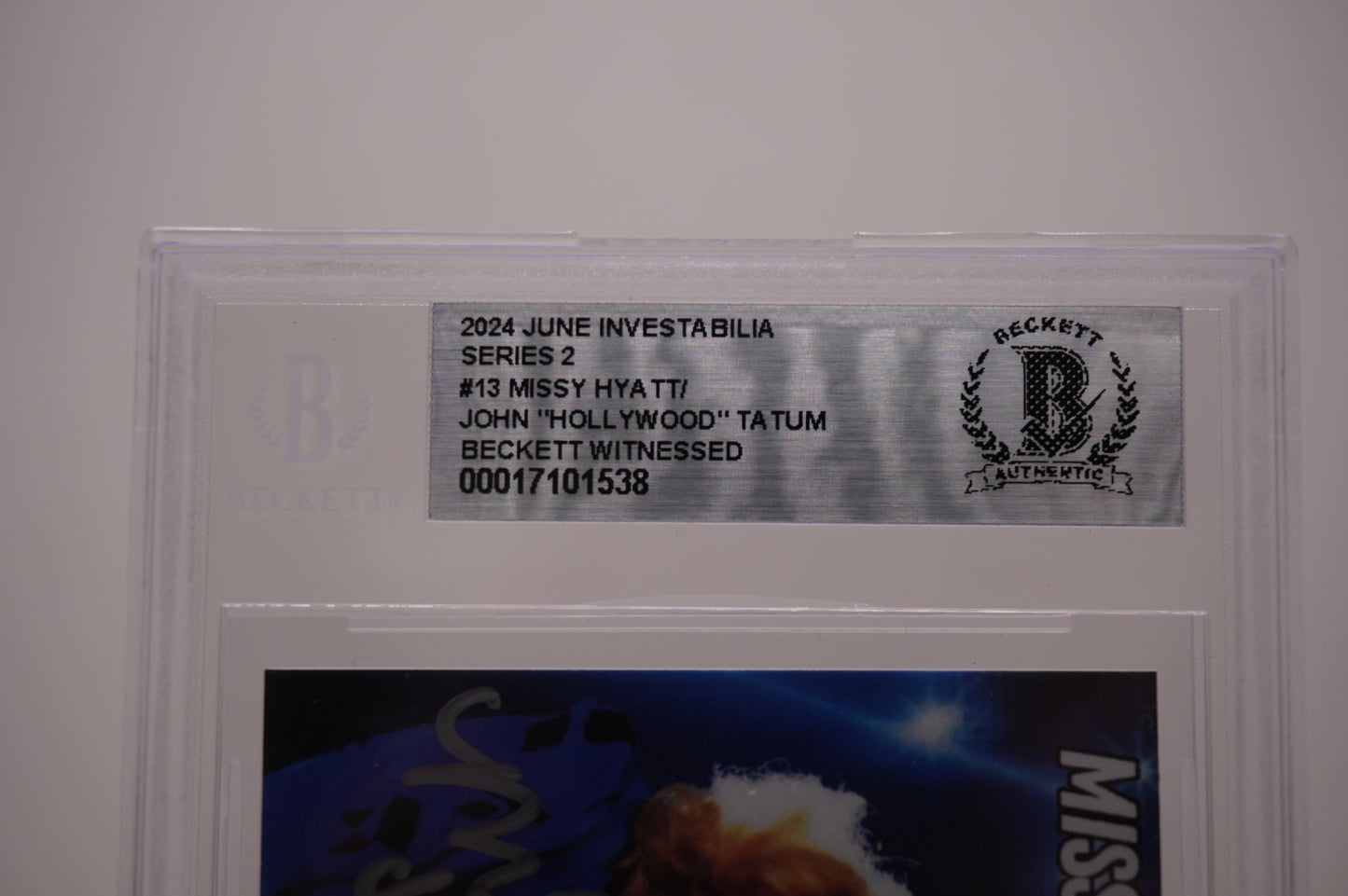 2024 JUNE INVESTABILIA SERIES 2 #13 MISSY HYATT/JOHN "HOLLYWOOD" TATUM BAS AUTO