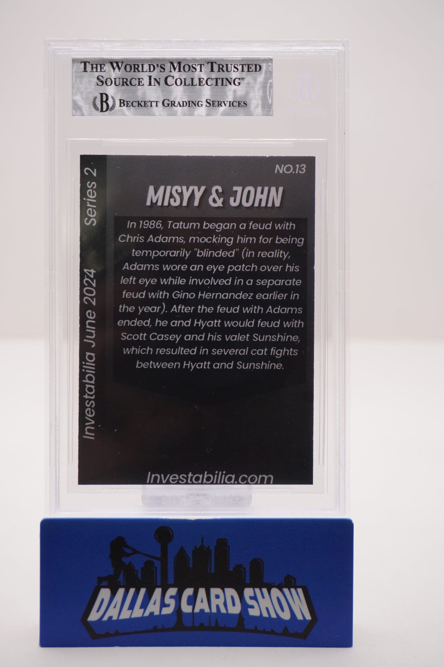 2024 JUNE INVESTABILIA SERIES 2 #13 MISSY HYATT/JOHN "HOLLYWOOD" TATUM BAS AUTO