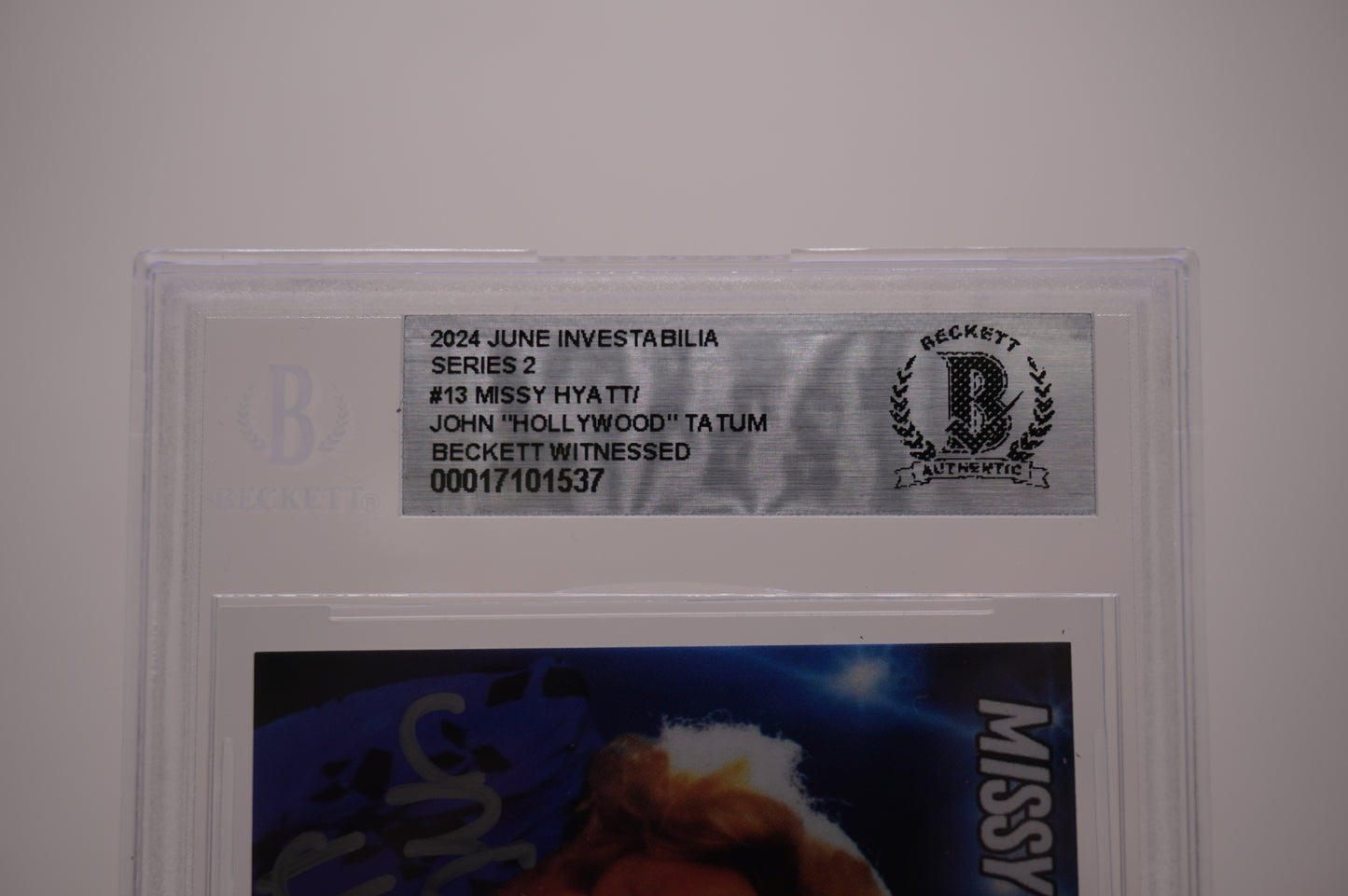 2024 JUNE INVESTABILIA SERIES 2 #13 MISSY HYATT/JOHN "HOLLYWOOD" TATUM BAS AUTO
