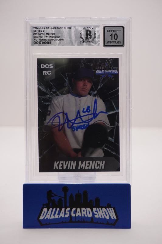 2024 JULY DALLAS CARD SHOW SERIES 3 #1 IAN KINSLER BAS AUTHENTIC AUTO 10