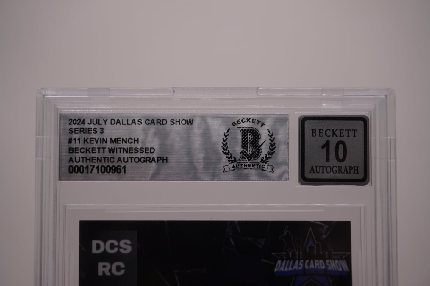 2024 JULY DALLAS CARD SHOW SERIES 3 #1 IAN KINSLER BAS AUTHENTIC AUTO 10