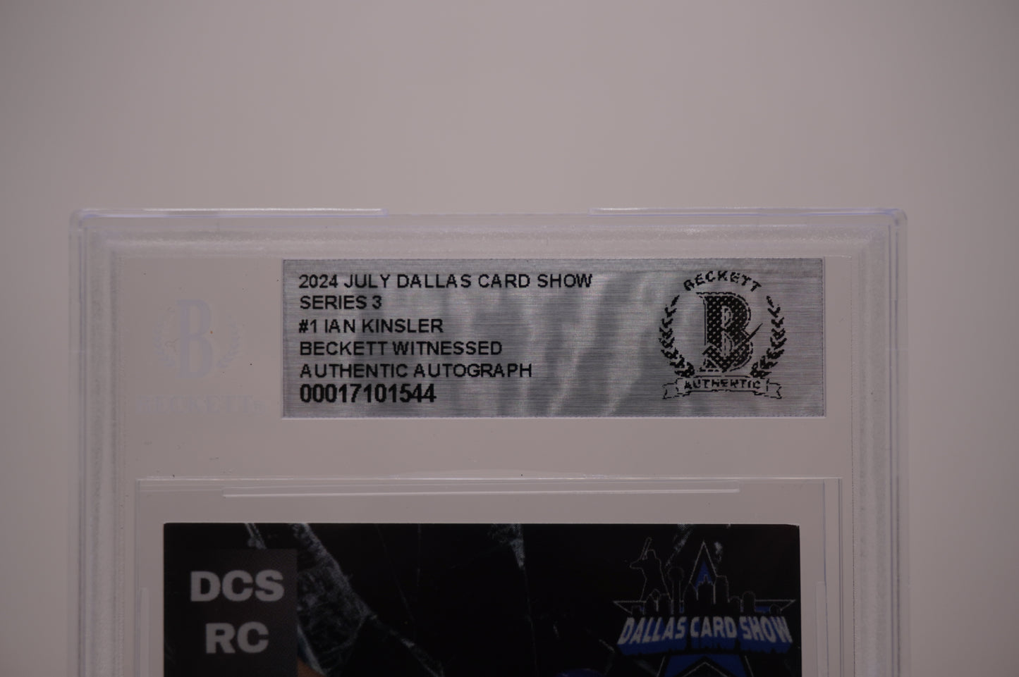 2024 JULY DALLAS CARD SHOW SERIES 3 #1 IAN KINSLER BAS AUTHENTIC AUTO
