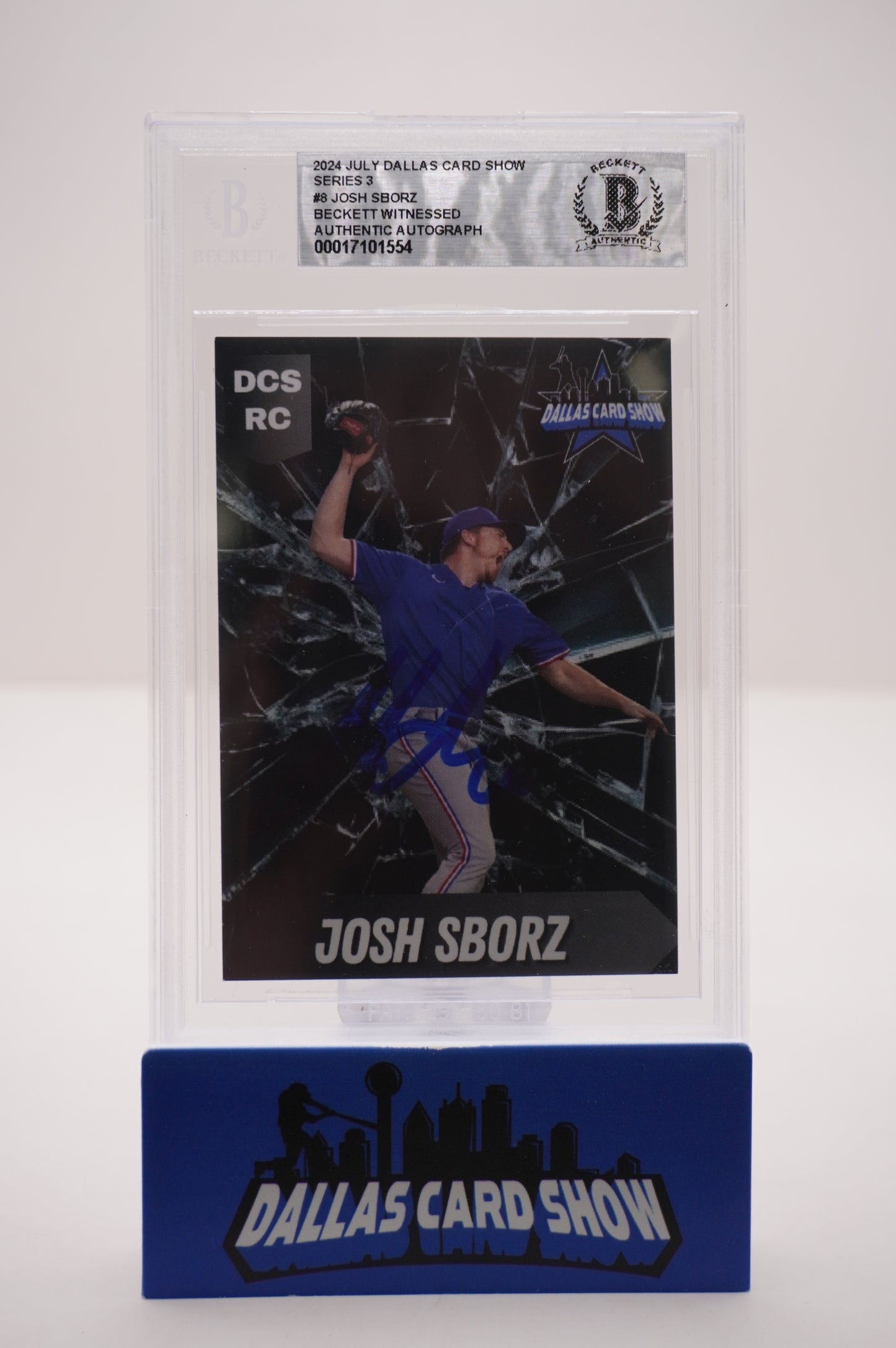 2024 JULY DALLAS CARD SHOW SERIES 3 #8 JOSH SBORZ BAS AUTHENTIC AUTO