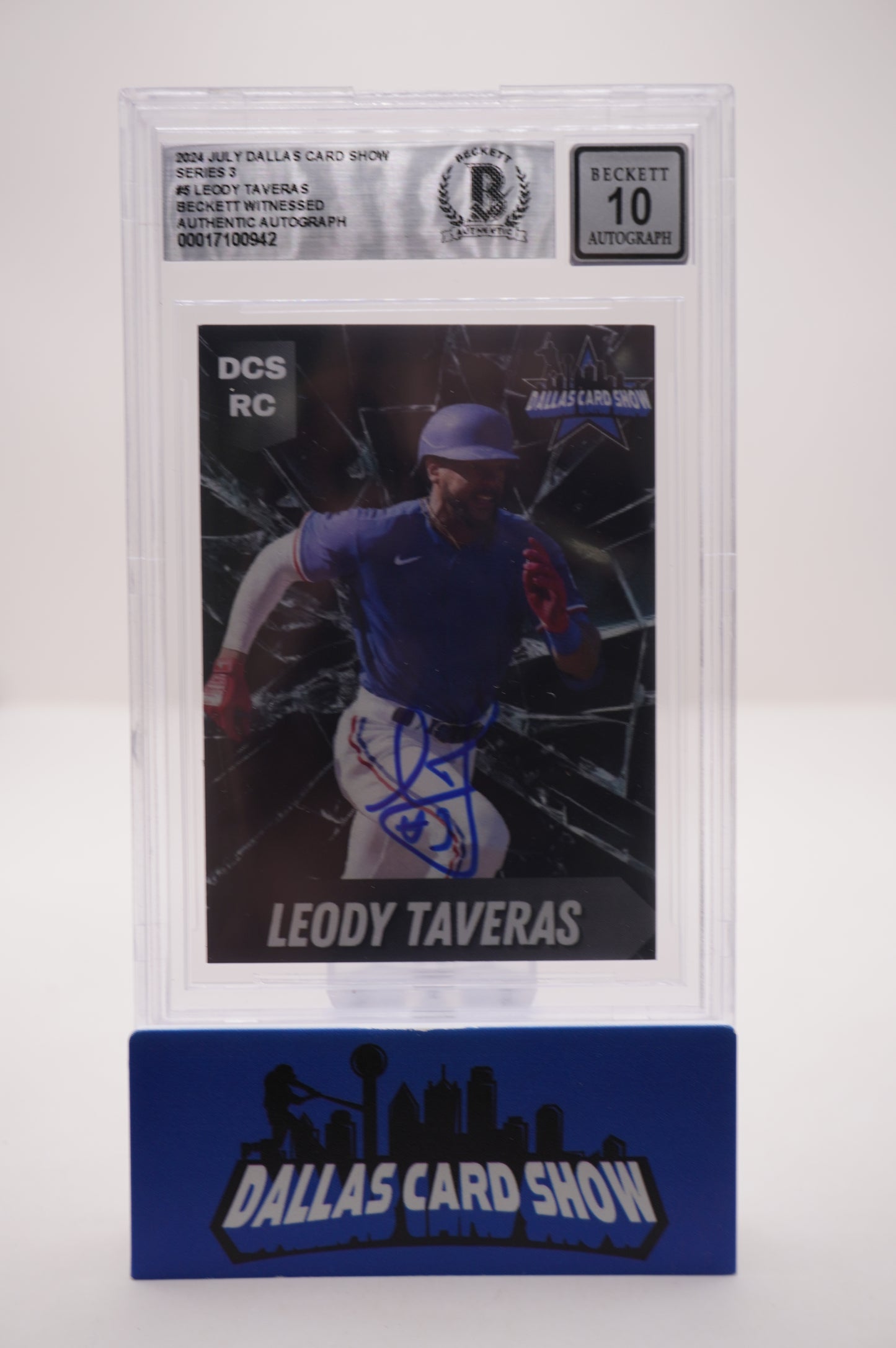 2024 JULY DALLAS CARD SHOW SERIES 3 #5 LEODY TAVERAS BAS AUTO