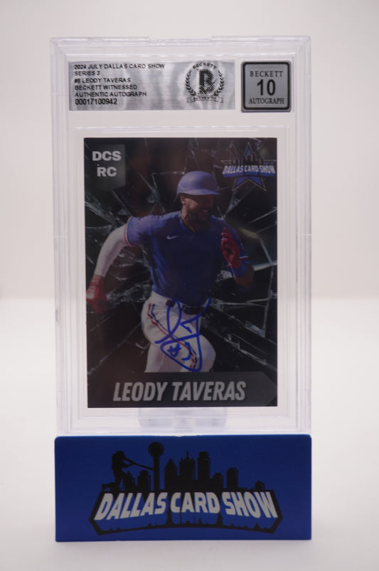 2024 JULY DALLAS CARD SHOW SERIES 3 #5 LEODY TAVERAS BAS AUTO