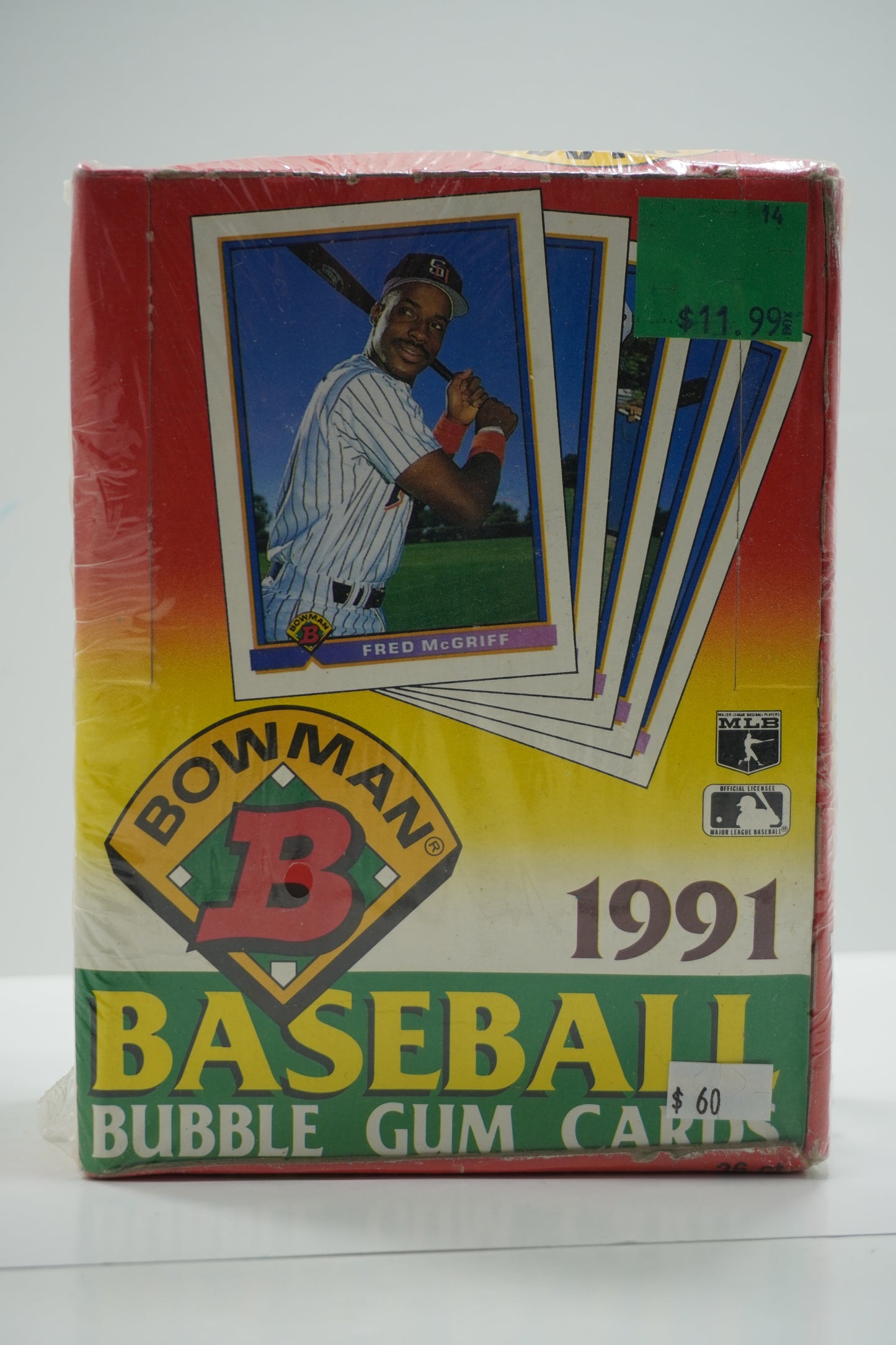 1991 Bowman Baseball Factory Sealed Wax Box (36 Wax Packs)