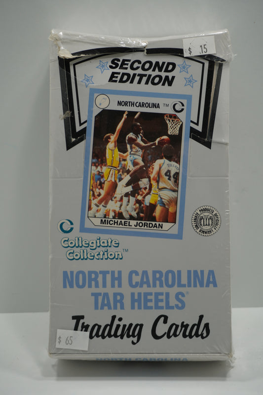 1990 Collegiate Collection North Carolina Tar Heels 2nd Edition Wax Box SEALED