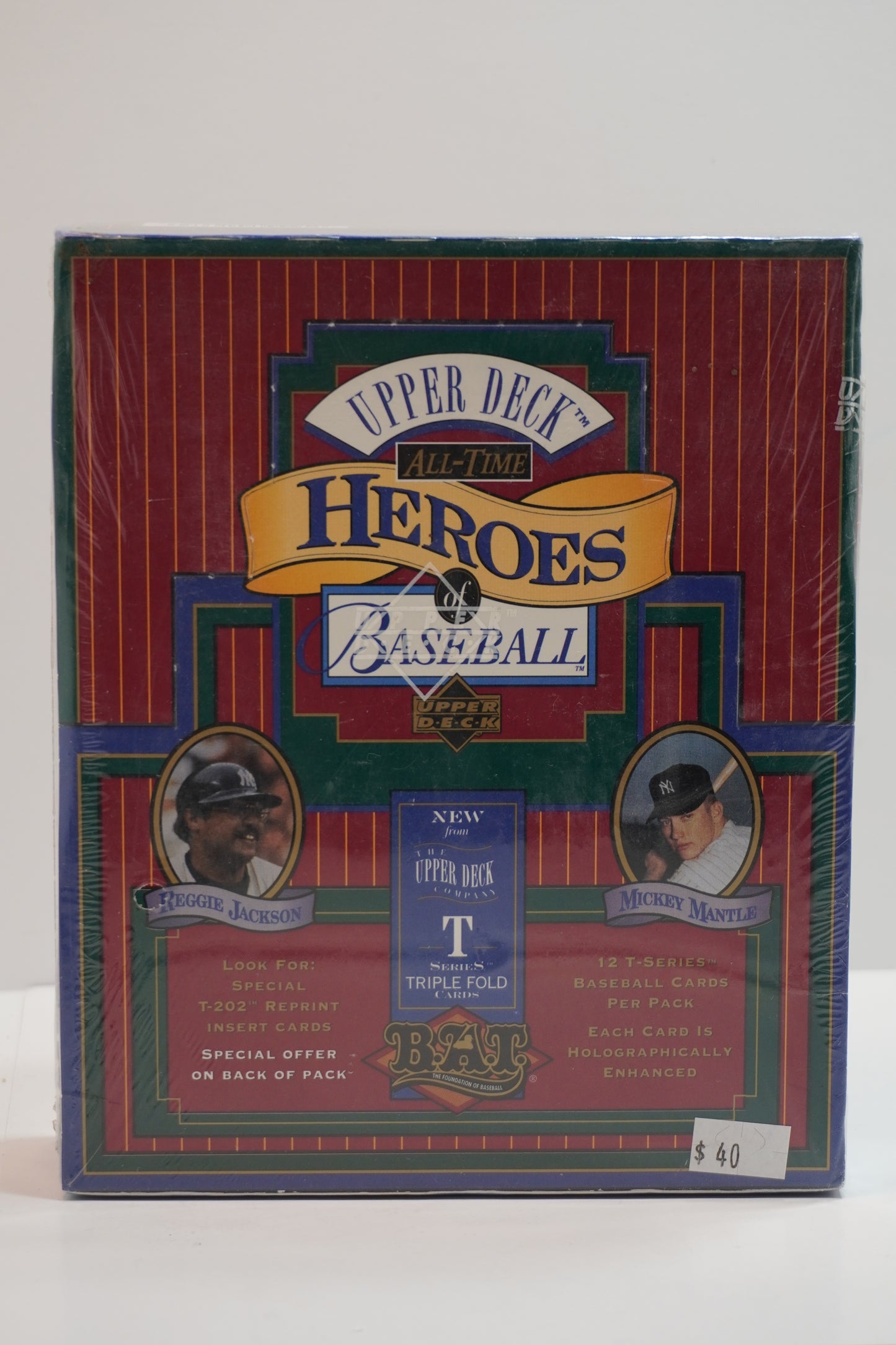 1993 Upper Deck All-Time Heroes of Baseball Unopened Wax Box Mantle Ruth Cobb