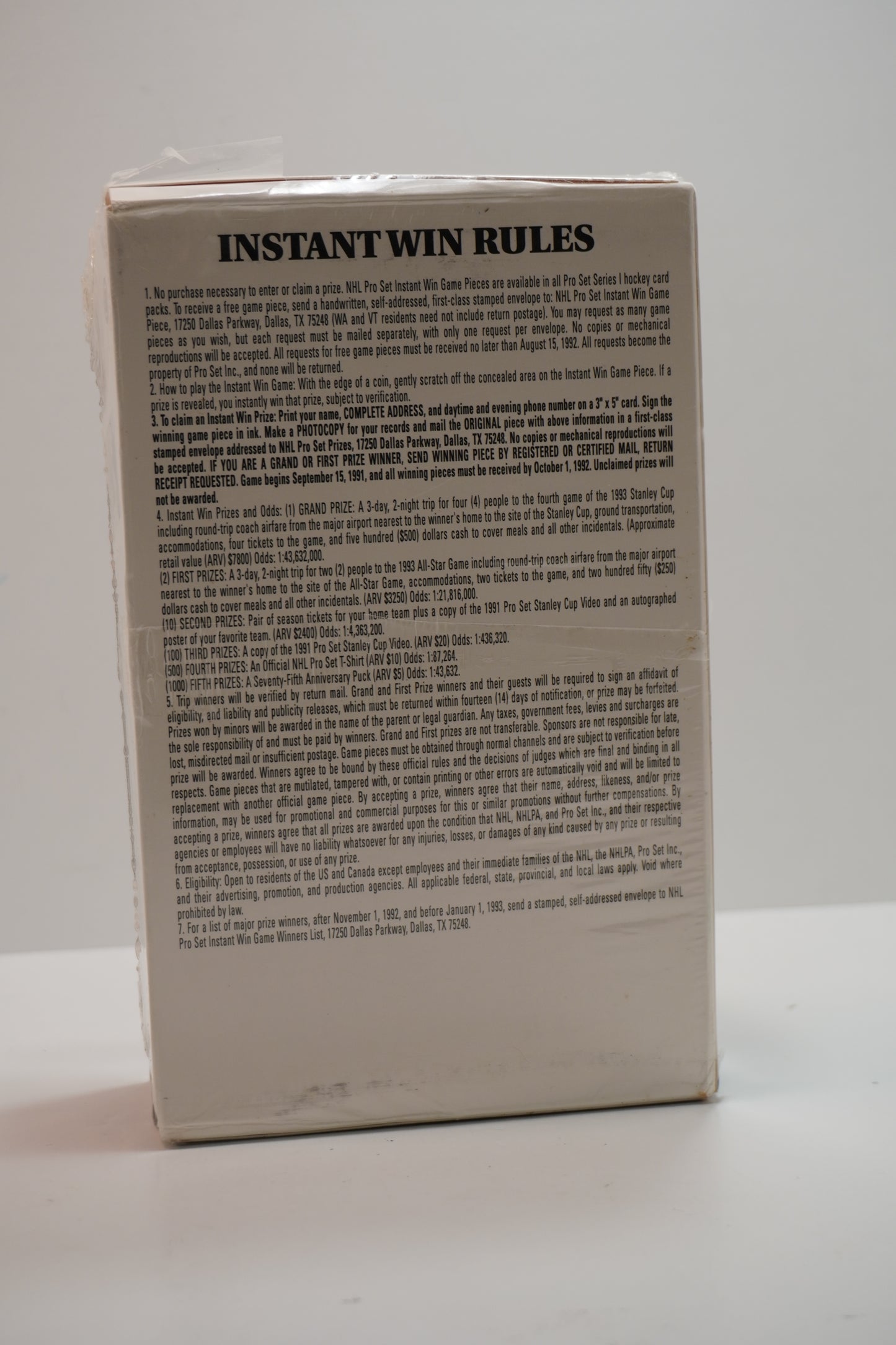 1991-92 Pro Set Hockey Series 1