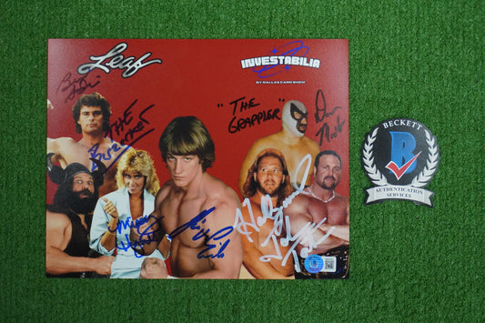KEVIN VON ERICH MISSY HYATT JOHN TATUM SIGNED 8x10 PHOTO BAS COA