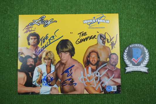 KEVIN VON ERICH JOHN TATUM MISSY HYATT SIGNED 8x10 PHOTO  BAS COA