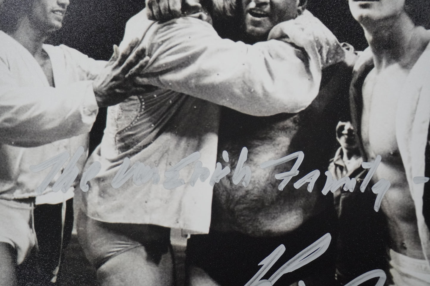 KEVIN VON ERICH SIGNED 8x10 PHOTO w/The Von Erich Family BAS COA