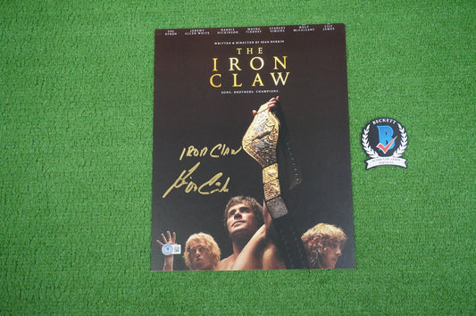 KEVIN VON ERICH SIGNED 11x14 IRON CLAW MOVIE POSTER w/INSC ZAC BAS COA