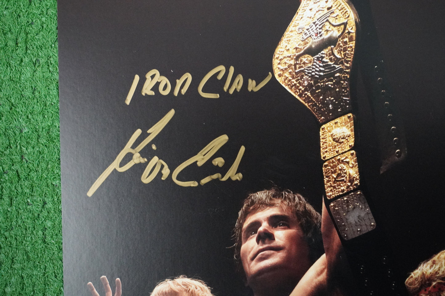 KEVIN VON ERICH SIGNED 11x14 IRON CLAW MOVIE POSTER w/INSC ZAC BAS COA