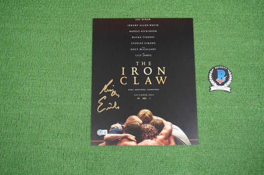 KEVIN VON ERICH SIGNED 11x14 IRON CLAW MOVIE POSTER Brothers BAS COA
