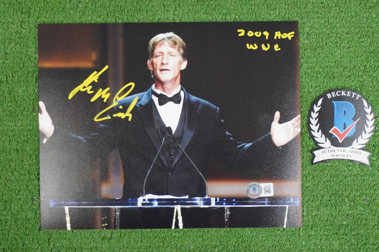 KEVIN VON ERICH SIGNED 8x10 PHOTO w/2009 WWE HOF BAS COA