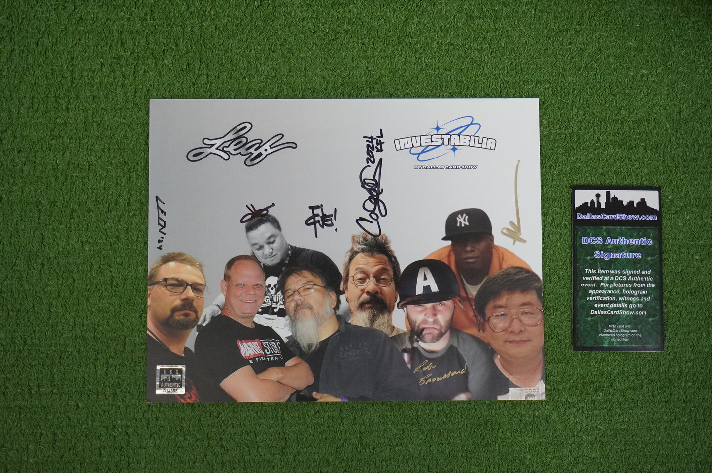 TONE RODRIGUEZ LEON LECLERC SIGNED INVESTABILIA 8x10 PHOTO Dallas Card Show COA