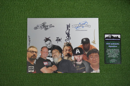 TONE RODRIGUEZ LEON LECLERC SIGNED INVESTABILIA 8x10 PHOTO Dallas Card Show COA