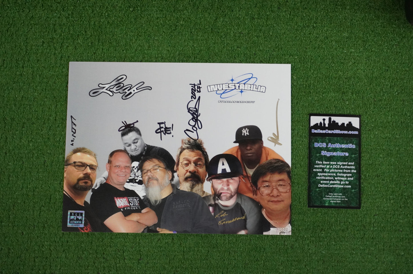 TONE RODRIGUEZ LEON LECLERC SIGNED INVESTABILIA 8x10 PHOTO Dallas Card Show COA