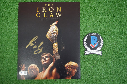 KEVIN VON ERICH SIGNED 8x10 IRON CLAW MOVIE POSTER PHOTO with Zac BAS COA