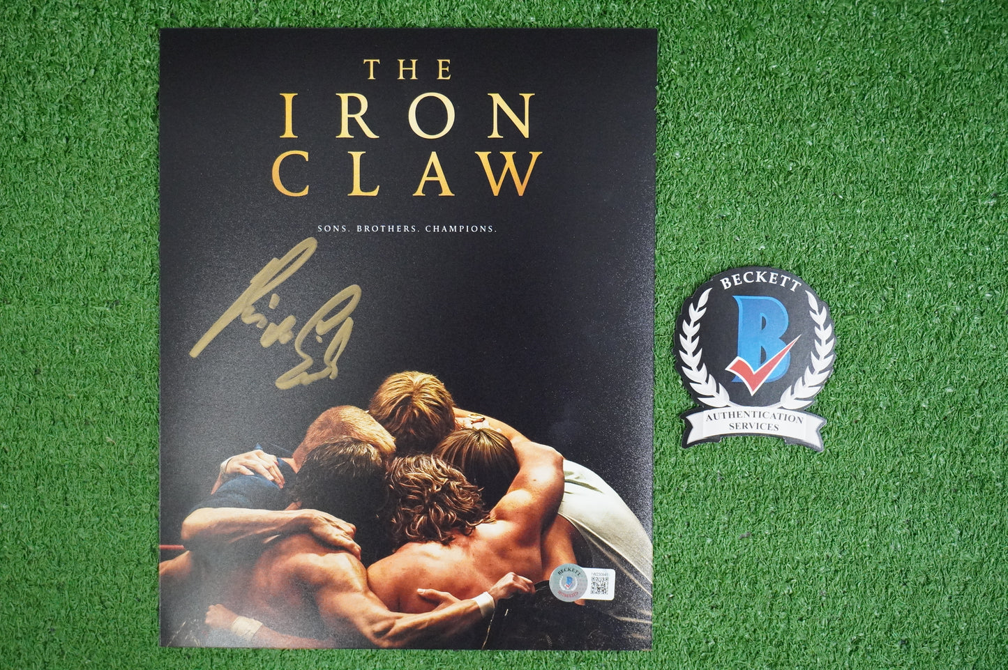 KEVIN VON ERICH SIGNED 8x10 IRON CLAW MOVIE POSTER Brothers BAS COA