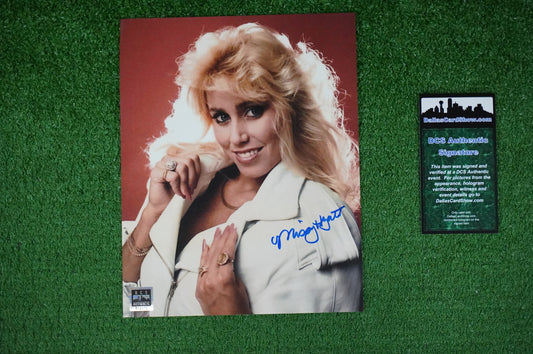 MISSY HYATT WWE SIGNED 8x10 White Jacket PHOTO Dallas Card Show DCS COA