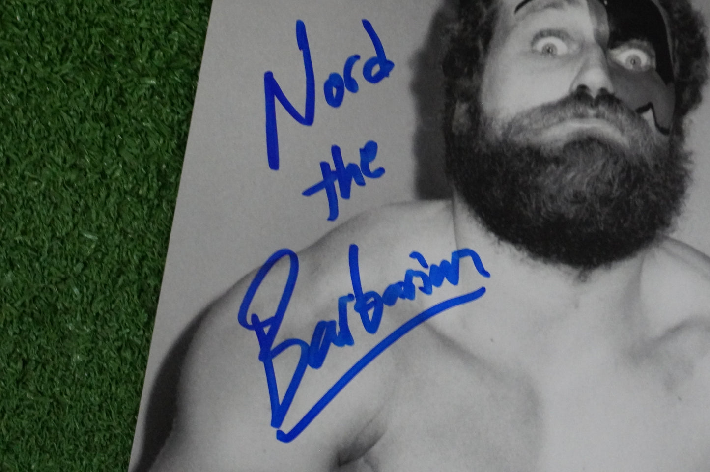 JOHN NORD THE BARBARIAN SIGNED 8x10 PHOTO Dallas Card Show DCS COA