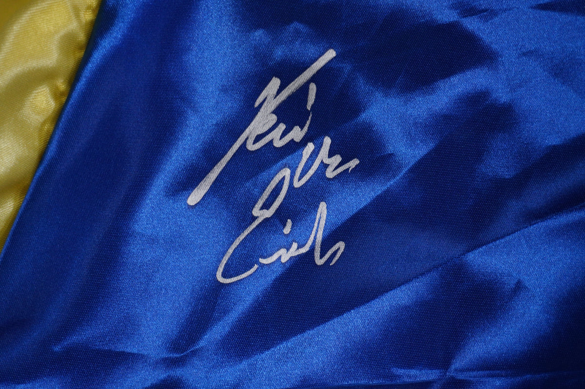 KEVIN VON ERICH SIGNED BLUE RING ROBE BAS COA