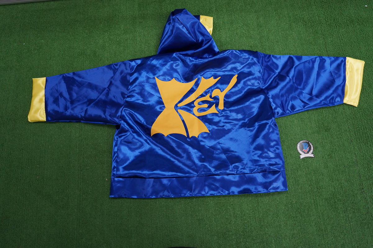 KEVIN VON ERICH SIGNED BLUE RING ROBE BAS COA