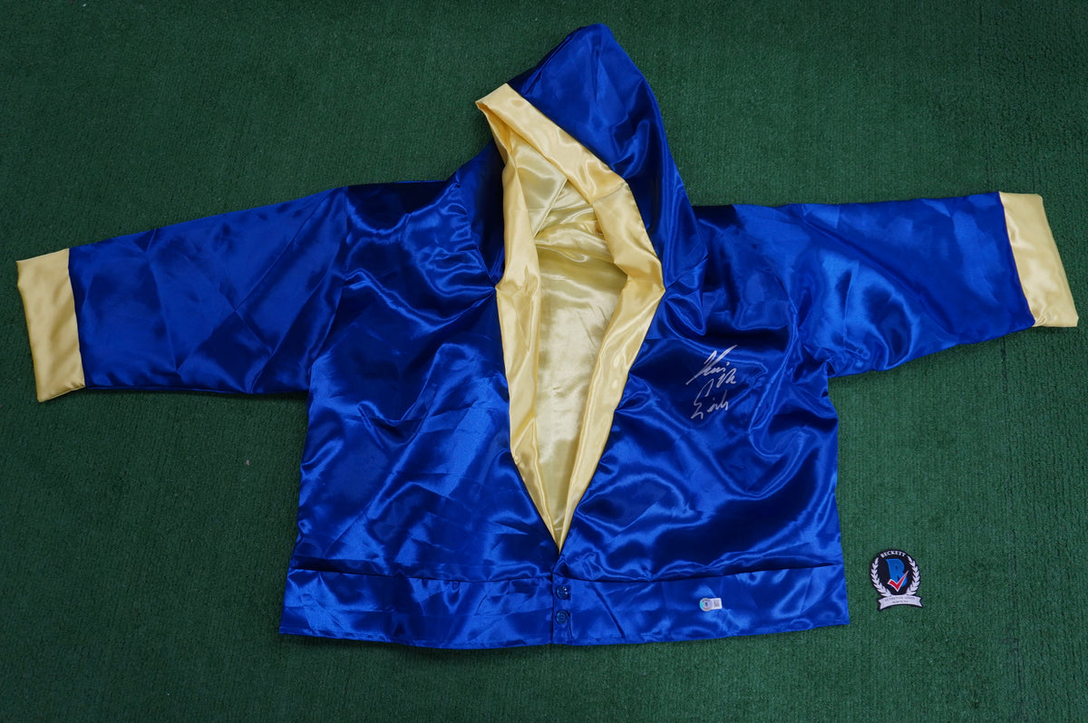 KEVIN VON ERICH SIGNED BLUE RING ROBE BAS COA