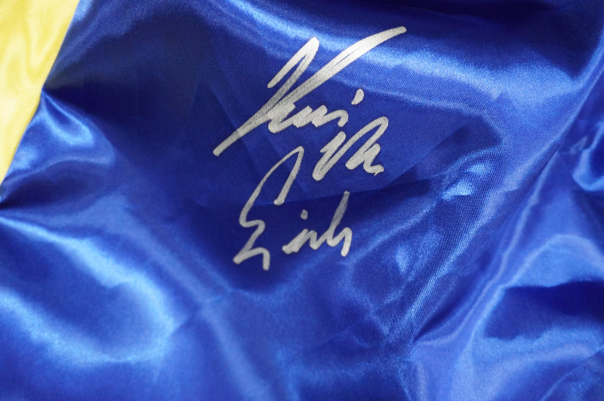 KEVIN VON ERICH SIGNED BLUE RING ROBE BAS COA