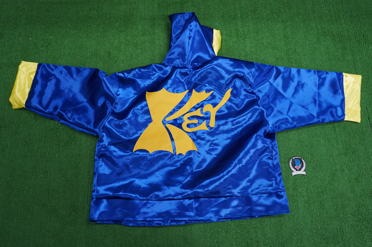 KEVIN VON ERICH SIGNED BLUE RING ROBE BAS COA