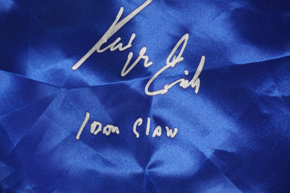 KEVIN VON ERICH SIGNED BLUE RING ROBE w/Iron Claw INSC BAS COA