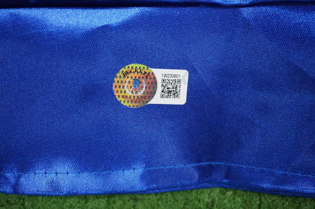 KEVIN VON ERICH SIGNED BLUE RING ROBE w/Iron Claw INSC BAS COA
