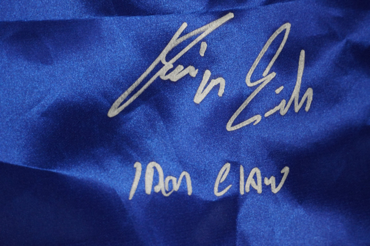 KEVIN VON ERICH SIGNED BLUE RING ROBE w/Iron Claw BAS COA
