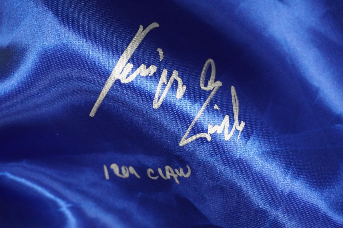 KEVIN VON ERICH SIGNED BLUE RING ROBE w/Iron Claw BAS COA