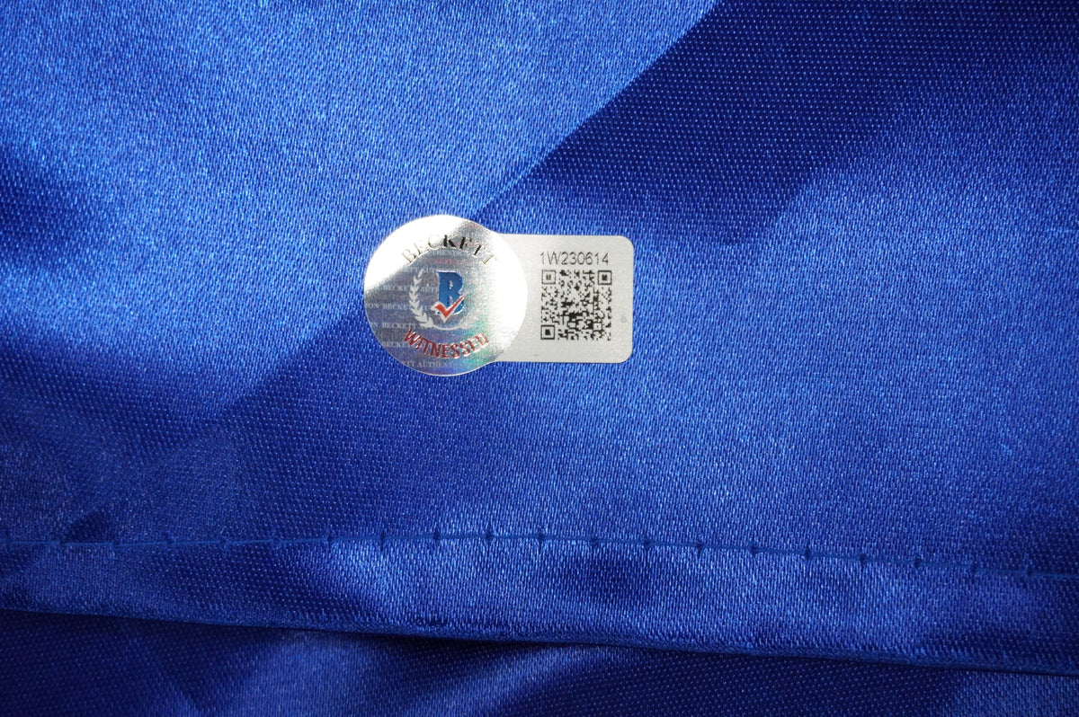 KEVIN VON ERICH SIGNED BLUE RING ROBE w/Iron Claw BAS COA