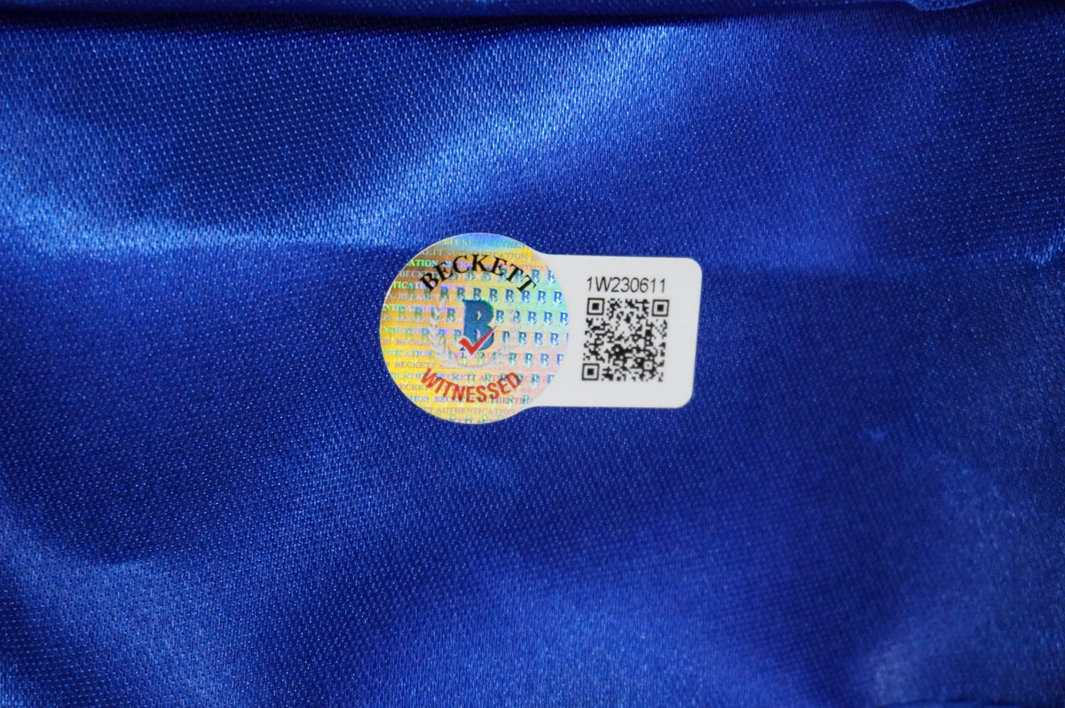 KEVIN VON ERICH SIGNED BLUE RING ROBE w/Iron Claw BAS COA