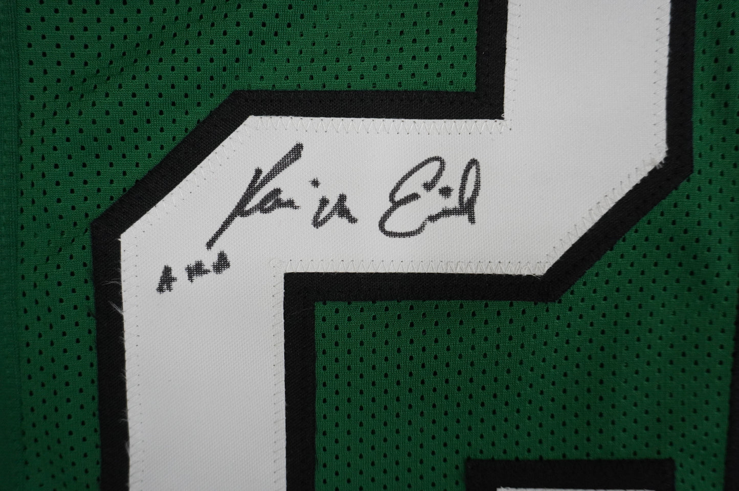 KEVIN VON ERICH ADKISSON NORTH TEXAS MEAN GREEN SIGNED JERSEY Size M BAS