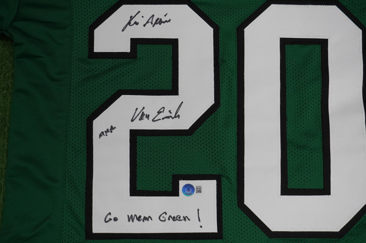 KEVIN VON ERICH ADKISSON NORTH TEXAS MEAN GREEN SIGNED JERSEY Size M BAS