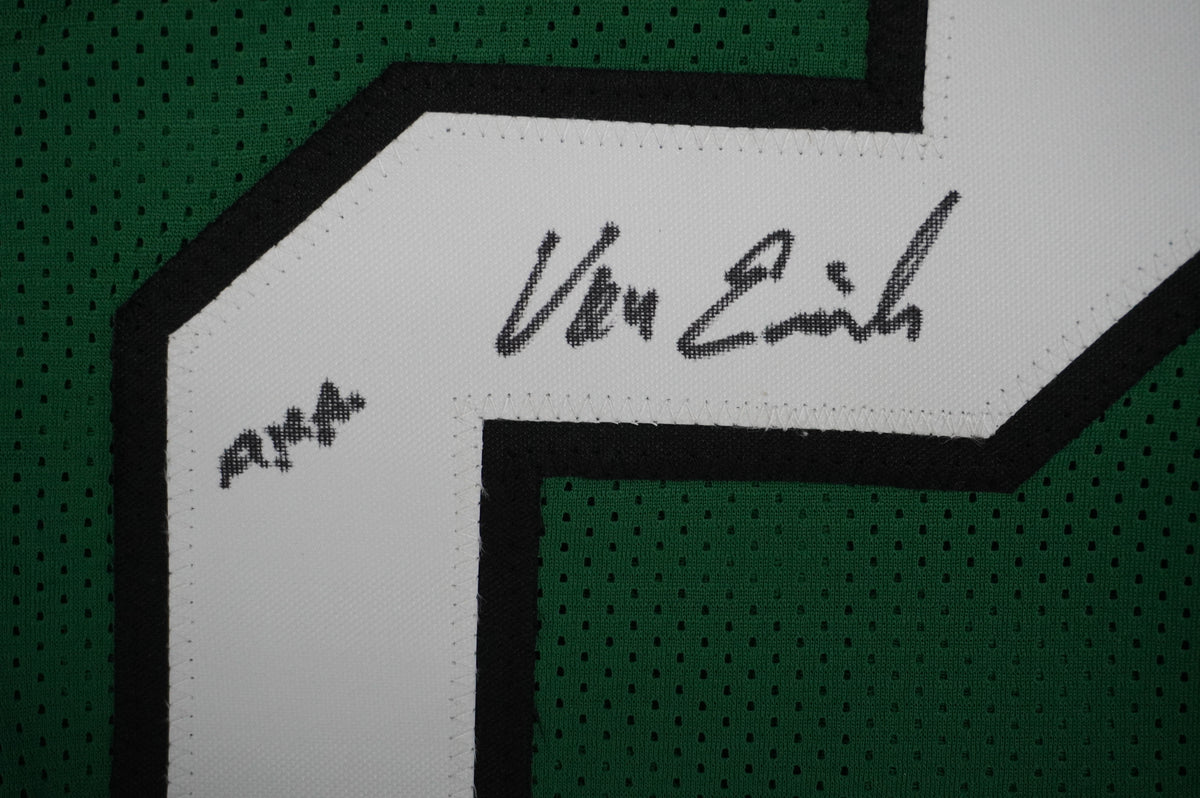 KEVIN VON ERICH ADKISSON NORTH TEXAS MEAN GREEN SIGNED JERSEY Size M BAS