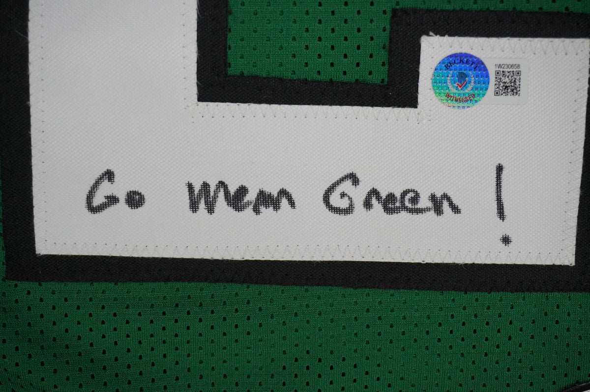 KEVIN VON ERICH ADKISSON NORTH TEXAS MEAN GREEN SIGNED JERSEY Size M BAS