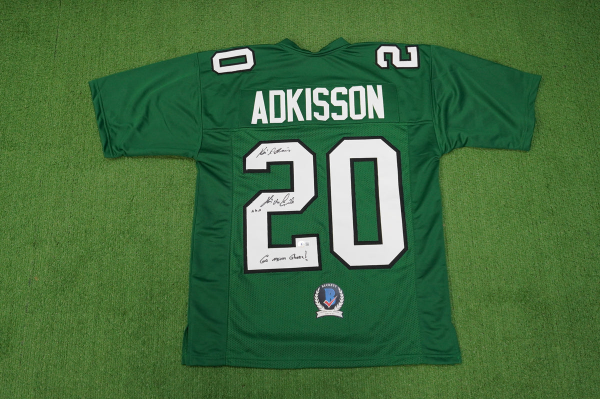 KEVIN VON ERICH ADKISSON NORTH TEXAS MEAN GREEN SIGNED JERSEY Size M BAS