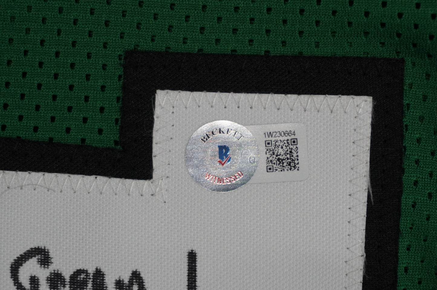 KEVIN VON ERICH ADKISSON NORTH TEXAS MEAN GREEN SIGNED JERSEY Size L BAS