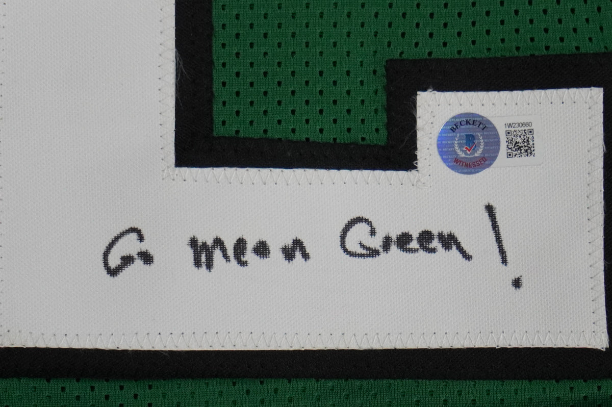 KEVIN VON ERICH ADKISSON NORTH TEXAS MEAN GREEN SIGNED JERSEY Size L BAS