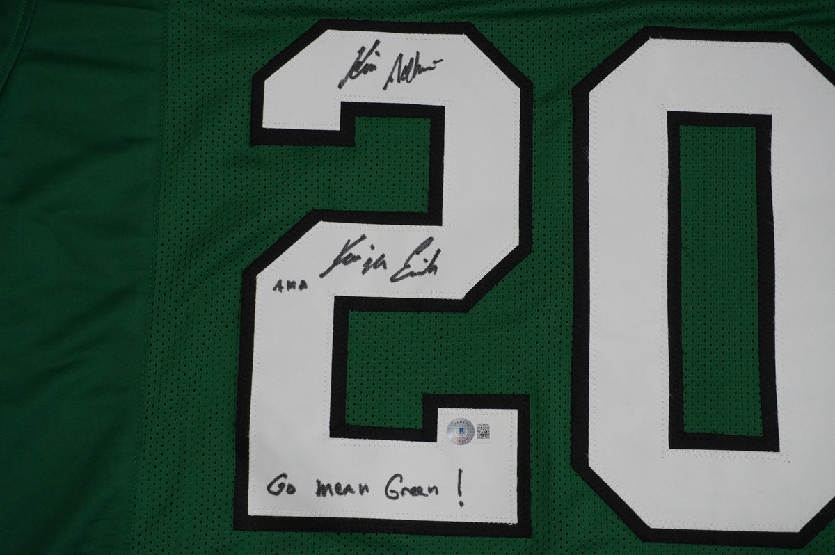 KEVIN VON ERICH ADKISSON NORTH TEXAS MEAN GREEN SIGNED JERSEY Size XL BAS